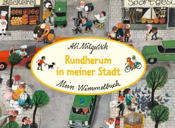 Cover des Wimmelbuchs "Rundherum in meiner Stadt"